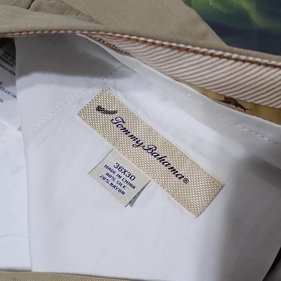 Tommy Bahama Silk Blend‎ Pants Size 36x30 - Picture 3 of 5